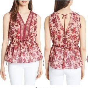 Kate Spade Paisley Blossom Top Size XS NWT